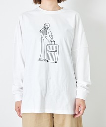おでかけファミリー長袖Tシャツ■ママサイズ