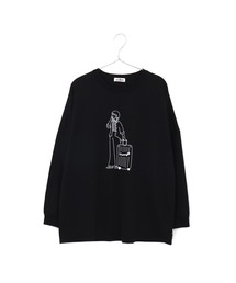 おでかけファミリー長袖Tシャツ■ママサイズ