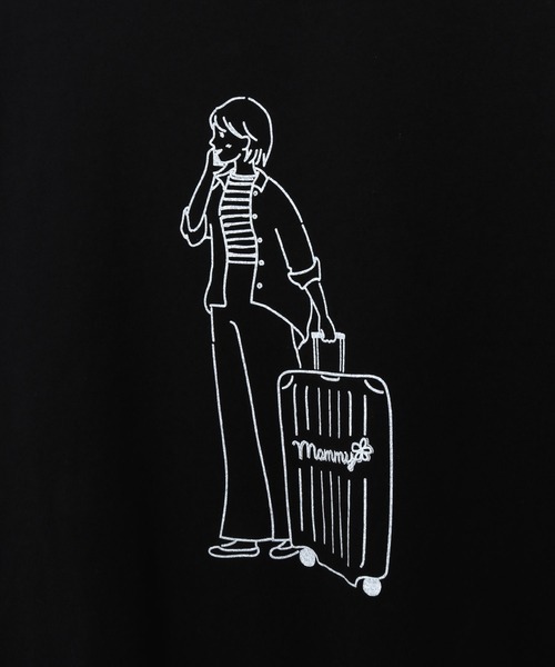 MAKE YOUR DAY(メイクユアデイ)の「おでかけファミリー長袖Tシャツ■ママサイズ(Tシャツ/カットソー・レディース・ブラック/ベージュ/オフホワイト・FREE)」の11枚目の写真