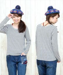 チチカカ | フォールカラフルクロシェ ロングＴシャツ(Tシャツ/カットソー)