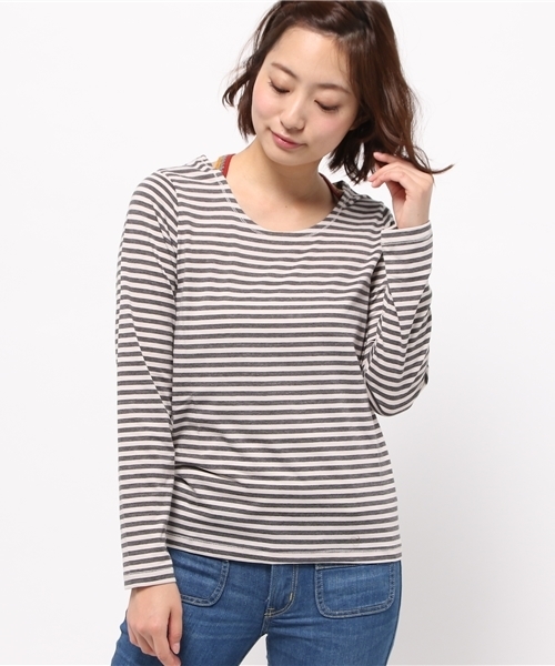 チチカカ(チチカカ)の「フォールカラフルクロシェ ロングTシャツ(Tシャツ/カットソー・レディース・オレンジ/グリーン/その他1・MEDIUM/LARGE)」の13枚目の写真