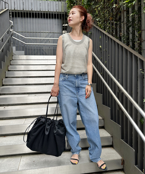 Spick & Span（スピックアンドスパン）の「≪追加≫【MARY AL TERNA / メアリ オル ターナ】TRAVEL TOTE BAG（トートバッグ・レディース・ブラック/ベージュ・FREE）」の7枚目の写真
