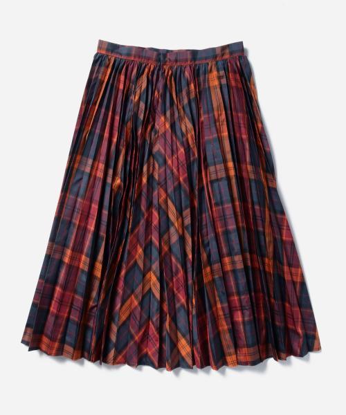 Ray BEAMS（レイビームス）の「Ray BEAMS / タータンチェック プリーツスカート（スカート・レディース・オレンジ/ネイビー・1/0）」の8枚目の写真