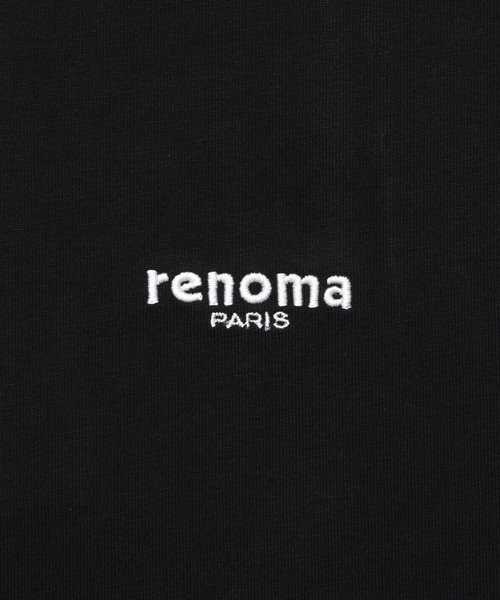 renoma PARIS - 新品【renoma】ロゴ　半袖　モックネック　プルオーバー ブラック　Ｍ renoma PARIS tシャツ DRY MESH MOCK NECK S/S メンズ