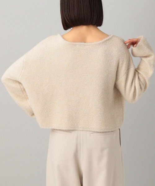 A part by(アパートバイ)の「グリッターシャギープルオーバーLS(ニット/セーター・レディース・アイボリー/ブラック・FREE)」の5枚目の写真