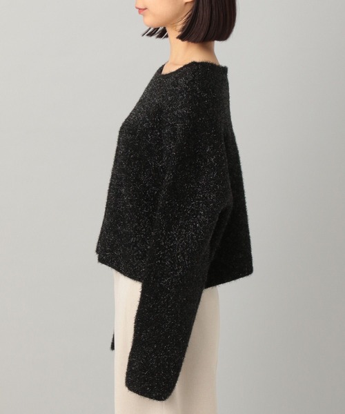 A part by(アパートバイ)の「グリッターシャギープルオーバーLS(ニット/セーター・レディース・アイボリー/ブラック・FREE)」の9枚目の写真