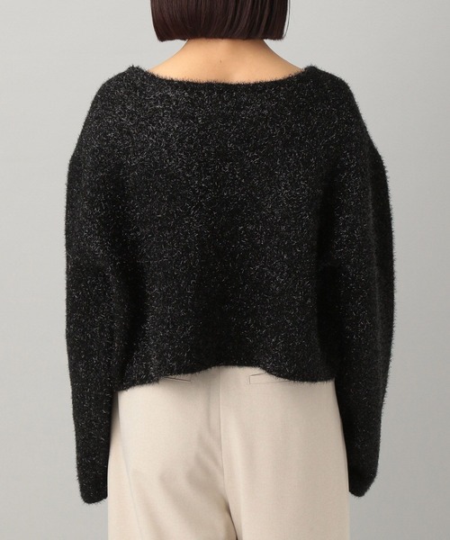 A part by(アパートバイ)の「グリッターシャギープルオーバーLS(ニット/セーター・レディース・アイボリー/ブラック・FREE)」の10枚目の写真