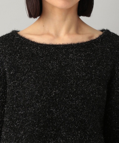 A part by(アパートバイ)の「グリッターシャギープルオーバーLS(ニット/セーター・レディース・アイボリー/ブラック・FREE)」の11枚目の写真