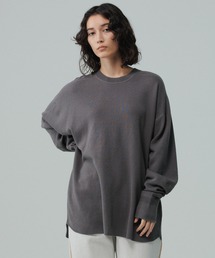 ADAM ET ROPE' | コットンリネン スムース ニット プルオーバー / UNISEX(ニット/セーター)