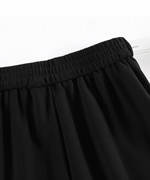 Miniministore(ミニミニストア)の「セミフレアパンツ センタープレス 韓国風(スラックス・レディース・ブラック・M/L/XL/S)」の20枚目の写真