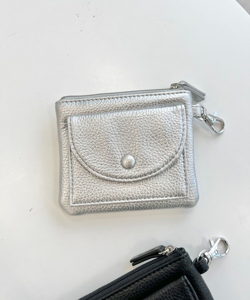 Me%（ミィパーセント）の「マルチWAYカスタムポーチサイフ 102166（財布・レディース・ブラック/アイボリー/シルバー/ベージュ・FREE）」の14枚目の写真