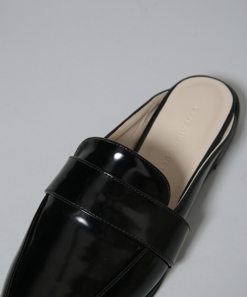 NANO universe（ナノユニバース）の「ミュールローファー（ローファー・レディース・ライトグレー/ブラック・38/36/37）」の8枚目の写真