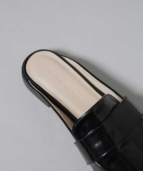 NANO universe（ナノユニバース）の「ミュールローファー（ローファー・レディース・ライトグレー/ブラック・38/36/37）」の9枚目の写真