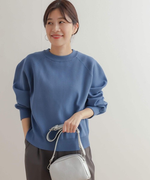 URBAN RESEARCH DOORS（アーバンリサーチドアーズ）の「スポンディングニットプルオーバー（ニット/セーター・レディース・ブルー/アイボリー/グレー系その他・MEDIUM）」の3枚目の写真