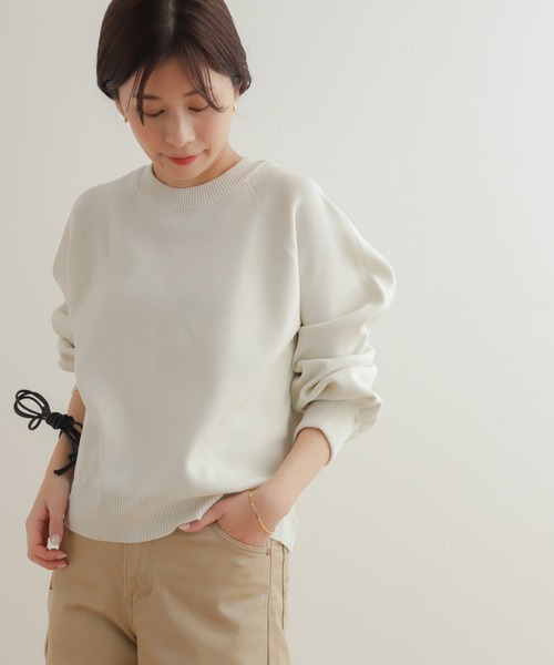 URBAN RESEARCH DOORS（アーバンリサーチドアーズ）の「スポンディングニットプルオーバー（ニット/セーター・レディース・ブルー/アイボリー/グレー系その他・MEDIUM）」の6枚目の写真