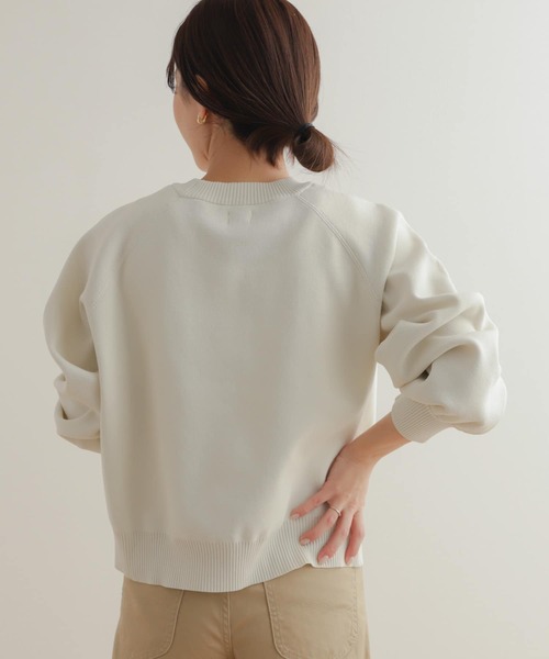 URBAN RESEARCH DOORS（アーバンリサーチドアーズ）の「スポンディングニットプルオーバー（ニット/セーター・レディース・ブルー/アイボリー/グレー系その他・MEDIUM）」の7枚目の写真