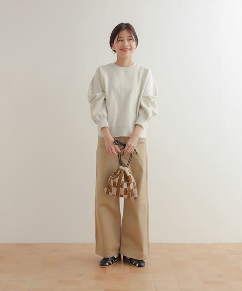 URBAN RESEARCH DOORS（アーバンリサーチドアーズ）の「スポンディングニットプルオーバー（ニット/セーター・レディース・ブルー/アイボリー/グレー系その他・MEDIUM）」の12枚目の写真