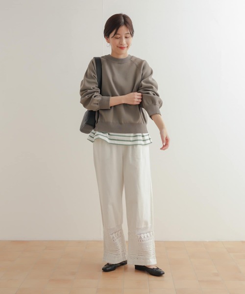 URBAN RESEARCH DOORS（アーバンリサーチドアーズ）の「スポンディングニットプルオーバー（ニット/セーター・レディース・ブルー/アイボリー/グレー系その他・MEDIUM）」の20枚目の写真