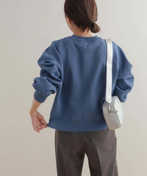 URBAN RESEARCH DOORS（アーバンリサーチドアーズ）の「スポンディングニットプルオーバー（ニット/セーター・レディース・ブルー/アイボリー/グレー系その他・MEDIUM）」の22枚目の写真