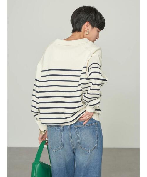 AMERICAN HOLIC（アメリカンホリック）の「衿付きニットプルオーバー（ニット/セーター・レディース・ホワイト系その他4/ブルー系その他2・M/L）」の11枚目の写真