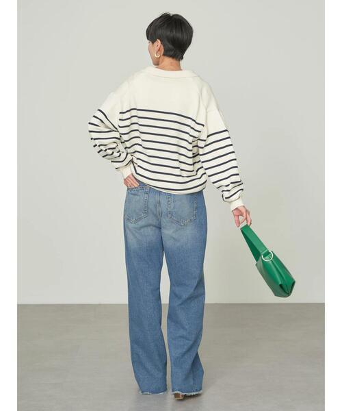 AMERICAN HOLIC（アメリカンホリック）の「衿付きニットプルオーバー（ニット/セーター・レディース・ホワイト系その他4/ブルー系その他2・M/L）」の14枚目の写真