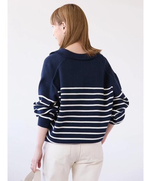 AMERICAN HOLIC（アメリカンホリック）の「衿付きニットプルオーバー（ニット/セーター・レディース・ホワイト系その他4/ブルー系その他2・M/L）」の17枚目の写真