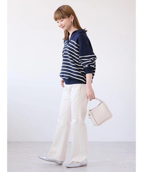 AMERICAN HOLIC（アメリカンホリック）の「衿付きニットプルオーバー（ニット/セーター・レディース・ホワイト系その他4/ブルー系その他2・M/L）」の19枚目の写真