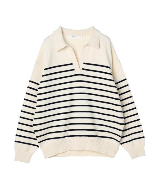 AMERICAN HOLIC（アメリカンホリック）の「衿付きニットプルオーバー（ニット/セーター・レディース・ホワイト系その他4/ブルー系その他2・M/L）」の21枚目の写真