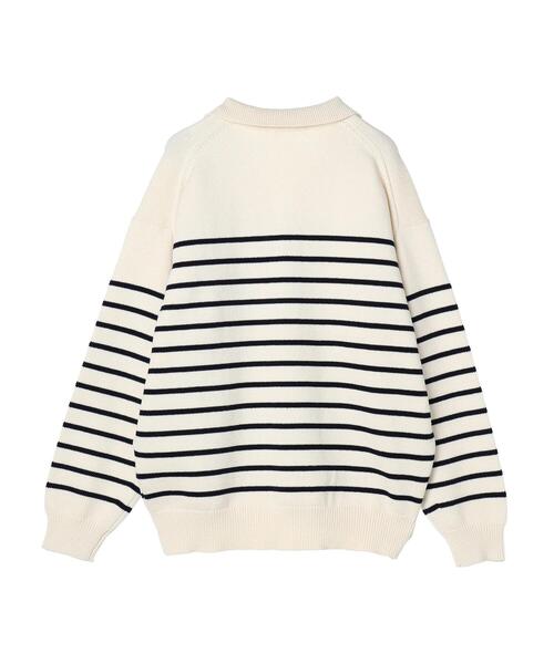 AMERICAN HOLIC（アメリカンホリック）の「衿付きニットプルオーバー（ニット/セーター・レディース・ホワイト系その他4/ブルー系その他2・M/L）」の22枚目の写真