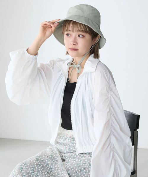 美容オタクです。 styling/ パディングミニタリーコート　ホワイト XSサイズあり【PURESS/ピュアレス】 パールショルダー/ ボタン