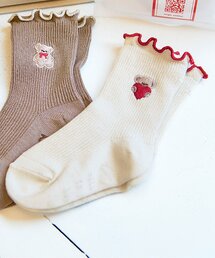 apres les cours（アプレレクール）の「tiny bear メロウフリルソックス（ソックス/靴下・キッズ）」