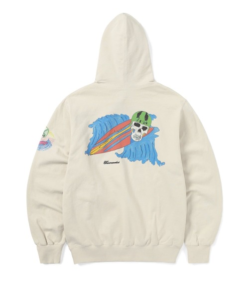 thisisneverthat（ディスイズネバーザット）の「Surfing Skull Hoodie（パーカー・メンズ・ナチュラル/ブルーパープル・L/M/S/XL）」の5枚目の写真
