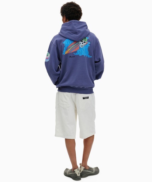 thisisneverthat（ディスイズネバーザット）の「Surfing Skull Hoodie（パーカー・メンズ・ナチュラル/ブルーパープル・L/M/S/XL）」の11枚目の写真