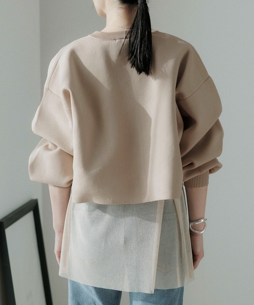 CE'E_SE'E（シーシー）の「クロップドリングスナップカーディガン（カーディガン/ボレロ・レディース・オフホワイト/ライトグレー/ブラック/ベージュ・FREE）」の12枚目の写真