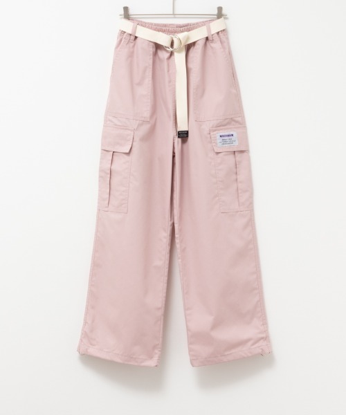 RICH MIX(リッチミックス)の「RICH MIX リッチミックス ベルト付きカーゴパンツ(カーゴパンツ・キッズ・ブラック/ピンク・160/150/140/130/120)」の1枚目の写真