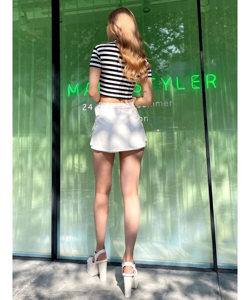 GYDA（ジェイダ）の「アンクルベルトチャンキーサンダル（サンダル・レディース・アイボリー/ブラック・LARGE/MEDIUM/SMALL）」の18枚目の写真