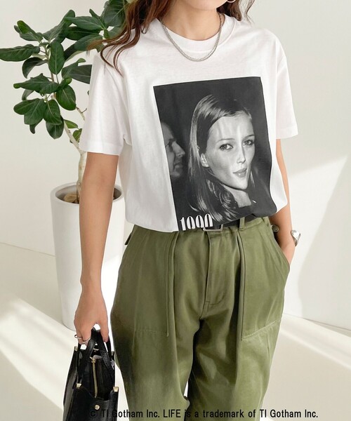 GOOD ROCK SPEED（グッドロックスピード）の「【GOOD ROCK SPEED/グッドロックスピード】LIFE PHOTO半袖シャツ（Tシャツ/カットソー・レディース・ホワイト系その他4/ホワイト系その他3/ホワイト系その他2/オフホワイト・FREE）」の4枚目の写真