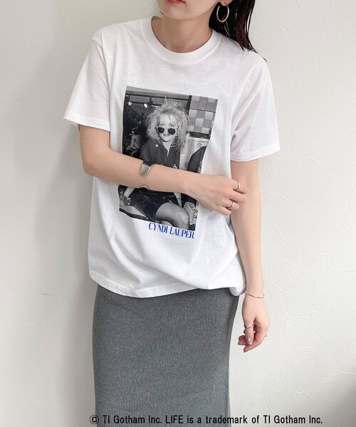 GOOD ROCK SPEED（グッドロックスピード）の「【GOOD ROCK SPEED/グッドロックスピード】LIFE PHOTO半袖シャツ（Tシャツ/カットソー・レディース・ホワイト系その他4/ホワイト系その他3/ホワイト系その他2/オフホワイト・FREE）」の9枚目の写真