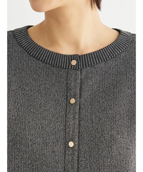 ELENCARE DUE（エレンカーレデュエ）の「・ELENCARE　DUE　2way　ラメカーディガン（カーディガン/ボレロ・レディース・グリーン/アイボリー/ブラック/グレー・FREE）」の10枚目の写真
