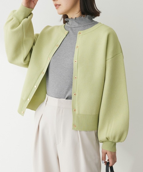 ELENCARE DUE（エレンカーレデュエ）の「・ELENCARE　DUE　2way　ラメカーディガン（カーディガン/ボレロ・レディース・グリーン/アイボリー/ブラック/グレー・FREE）」の4枚目の写真