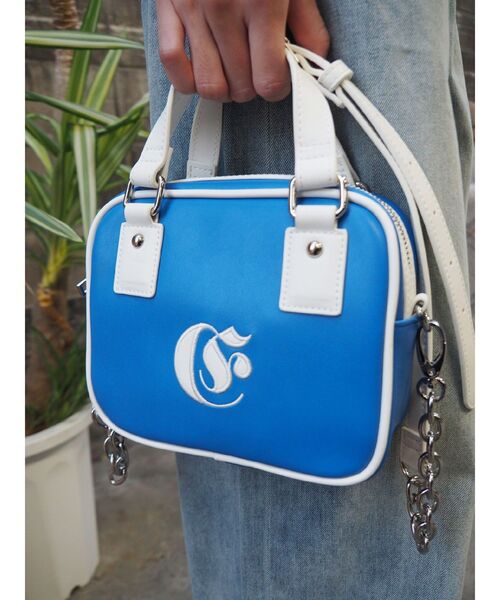 EVRIS（エヴリス）の「ワンポイントバイカラーショルダーBAG（ショルダーバッグ・レディース・ブルー/ホワイト/ブラック・FREE）」の16枚目の写真