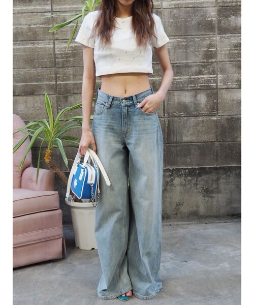 EVRIS（エヴリス）の「ワンポイントバイカラーショルダーBAG（ショルダーバッグ・レディース・ブルー/ホワイト/ブラック・FREE）」の17枚目の写真