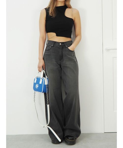 EVRIS（エヴリス）の「ワンポイントバイカラーショルダーBAG（ショルダーバッグ・レディース・ブルー/ホワイト/ブラック・FREE）」の19枚目の写真