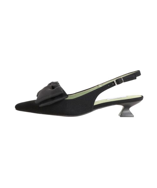 EVOL（イーボル）の「【EVOL】IW5277リボンバックバンドパンプス（パンプス・レディース・ブラック/シルバー・22.5/23.5）」の5枚目の写真