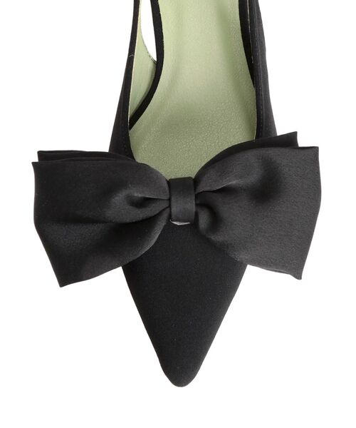 EVOL（イーボル）の「【EVOL】IW5277リボンバックバンドパンプス（パンプス・レディース・ブラック/シルバー・22.5/23.5）」の7枚目の写真