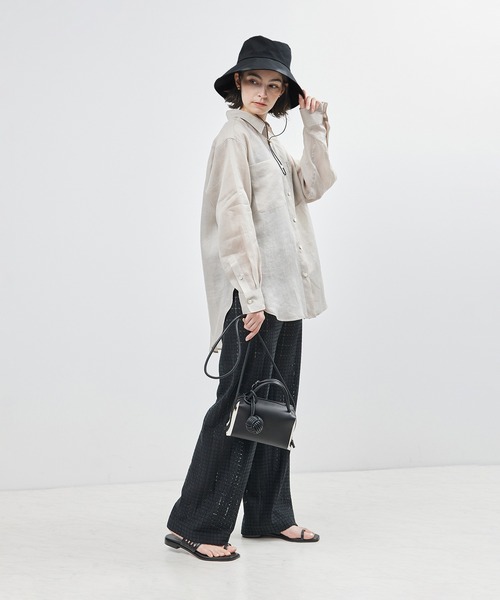 ROPE'(ロペ)の「【洗える・撥水素材】バケットハット【メディア掲載】(ハット・レディース・キャメル/ブラック・FREE)」の17枚目の写真