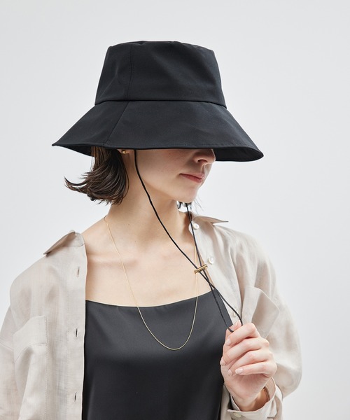 ROPE'(ロペ)の「【洗える・撥水素材】バケットハット【メディア掲載】(ハット・レディース・キャメル/ブラック・FREE)」の18枚目の写真