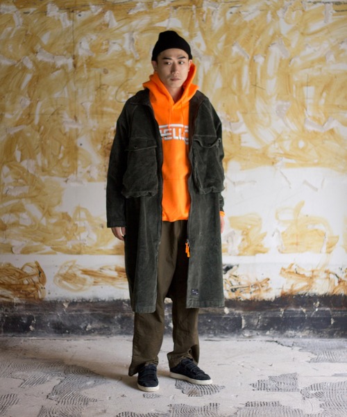 Starting Over(スターティングオーバー)の「【THE STRAIT (ストレイト)】8ウェルストレッチコーデュロイビッグポケットコート(テーラードジャケット・メンズ・ブラック/オリーブ・M/L)」の2枚目の写真