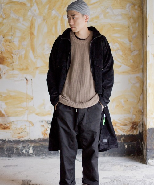 Starting Over(スターティングオーバー)の「【THE STRAIT (ストレイト)】8ウェルストレッチコーデュロイビッグポケットコート(テーラードジャケット・メンズ・ブラック/オリーブ・M/L)」の10枚目の写真