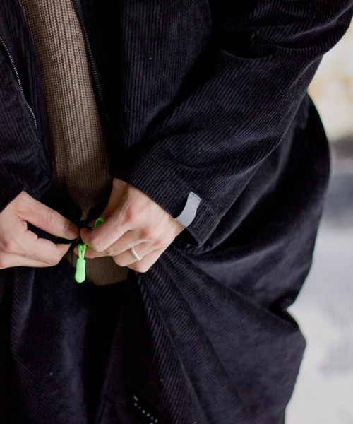 Starting Over(スターティングオーバー)の「【THE STRAIT (ストレイト)】8ウェルストレッチコーデュロイビッグポケットコート(テーラードジャケット・メンズ・ブラック/オリーブ・M/L)」の11枚目の写真